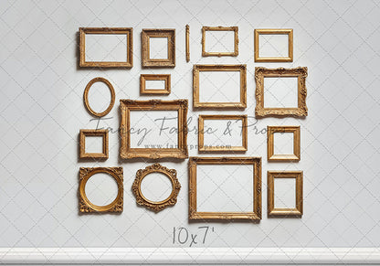 White Frame Wall - White Floor - With Sweep Option