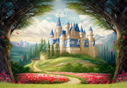 Royal Castle - Blue with Water- With Sweep Option