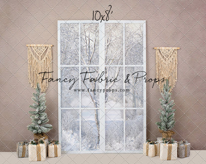 Boho Fireplace Window