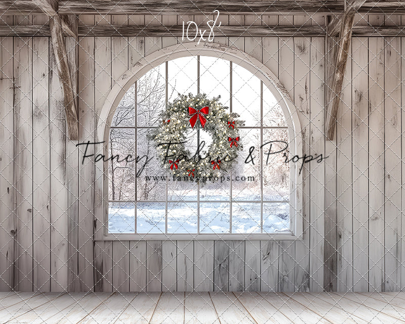 Farmhouse Christmas Window