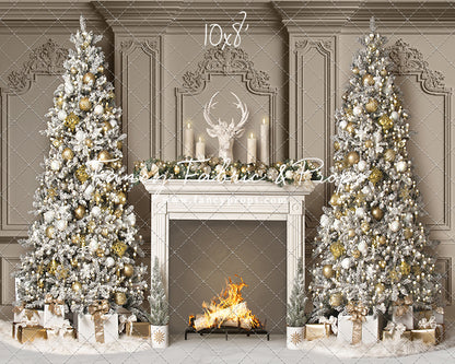 Frosted Fireside Glow