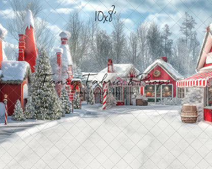 North Pole Cozy Street - with Sweep Option