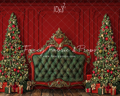 Regal Red & Green Headboard