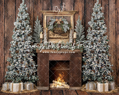 Rustic Country Lodge Mantle