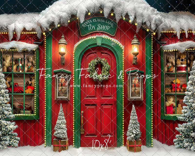 Santa Claus Lane Toy Shop - with Sweep Option