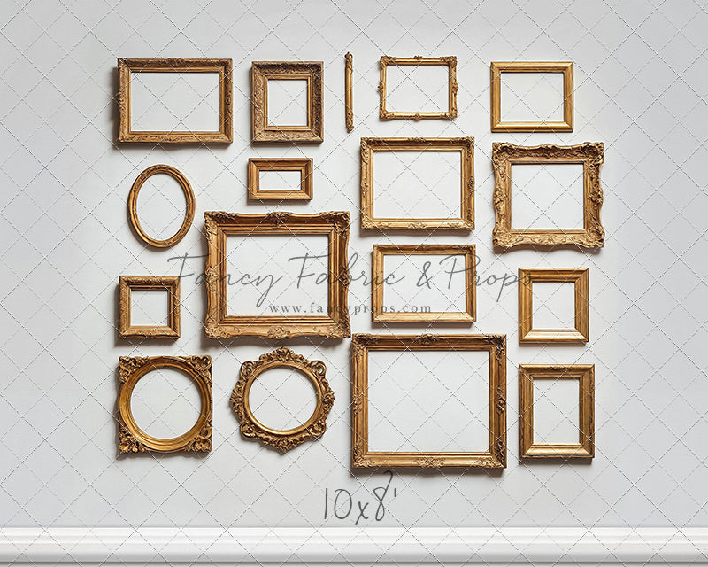 White Frame Wall - White Floor - With Sweep Option