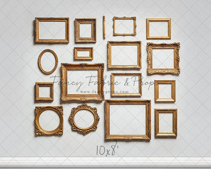 White Frame Wall - White Floor - With Sweep Option