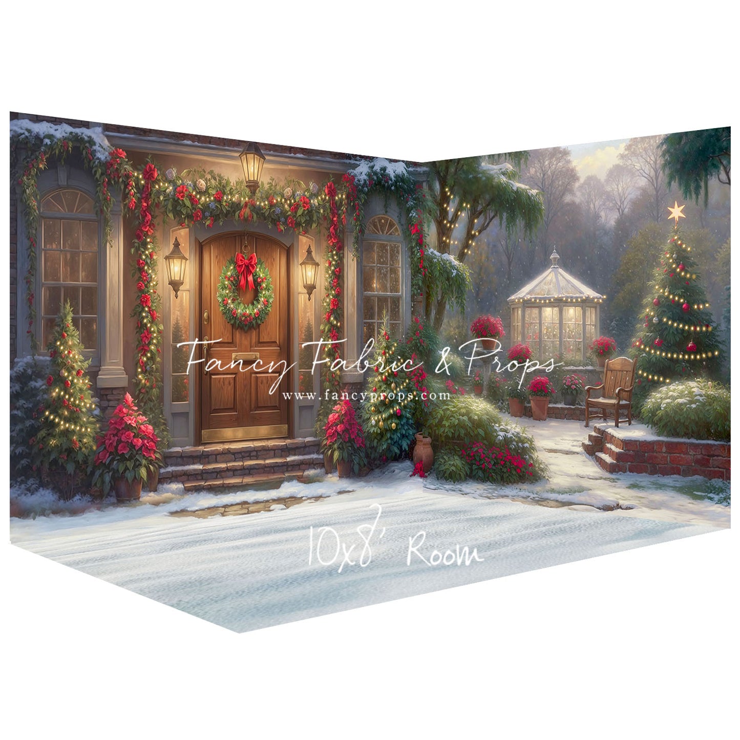 Merry Holiday Entry - Brown Door - Room
