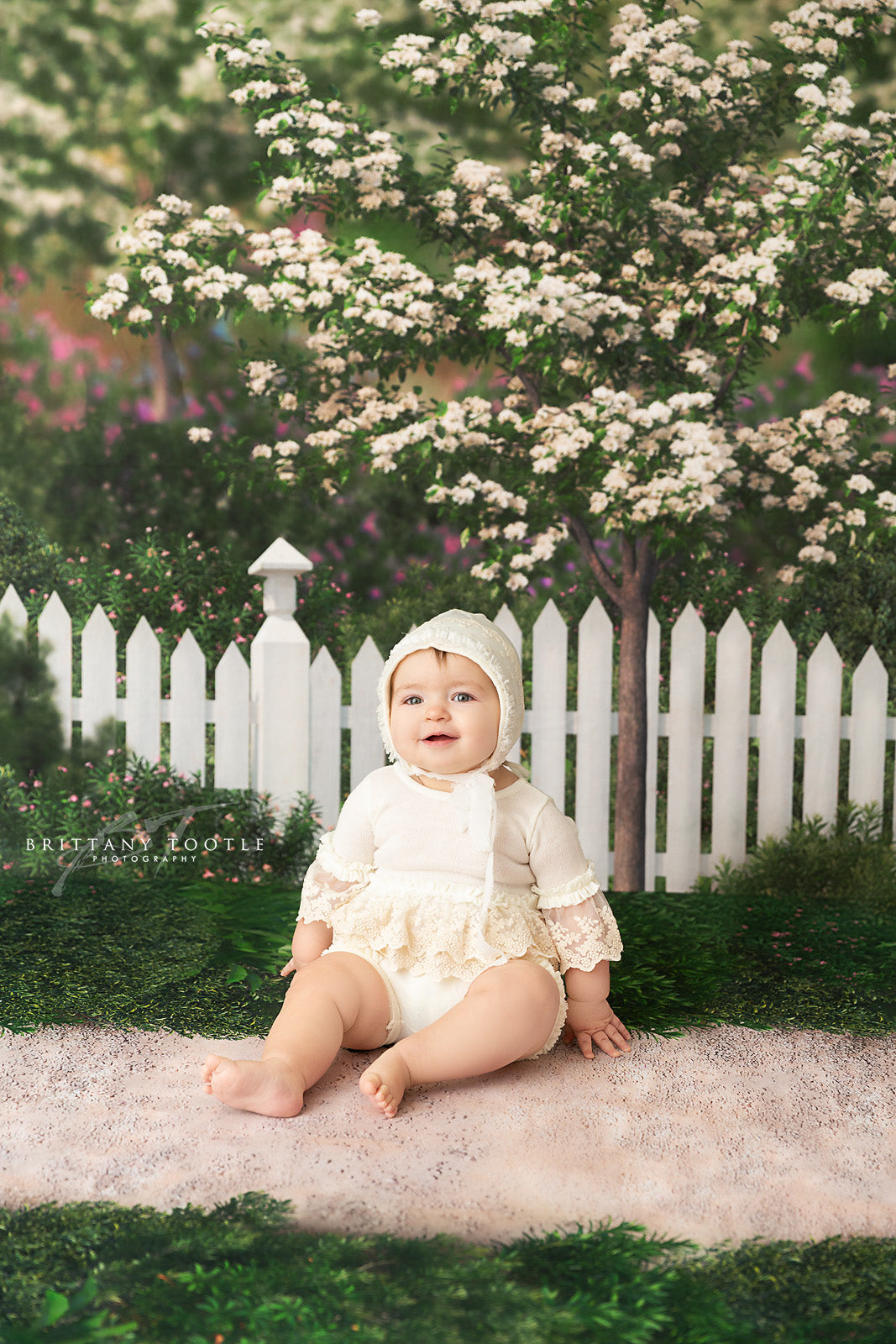 Spring Garden Gate 60x50" - Littles Collection