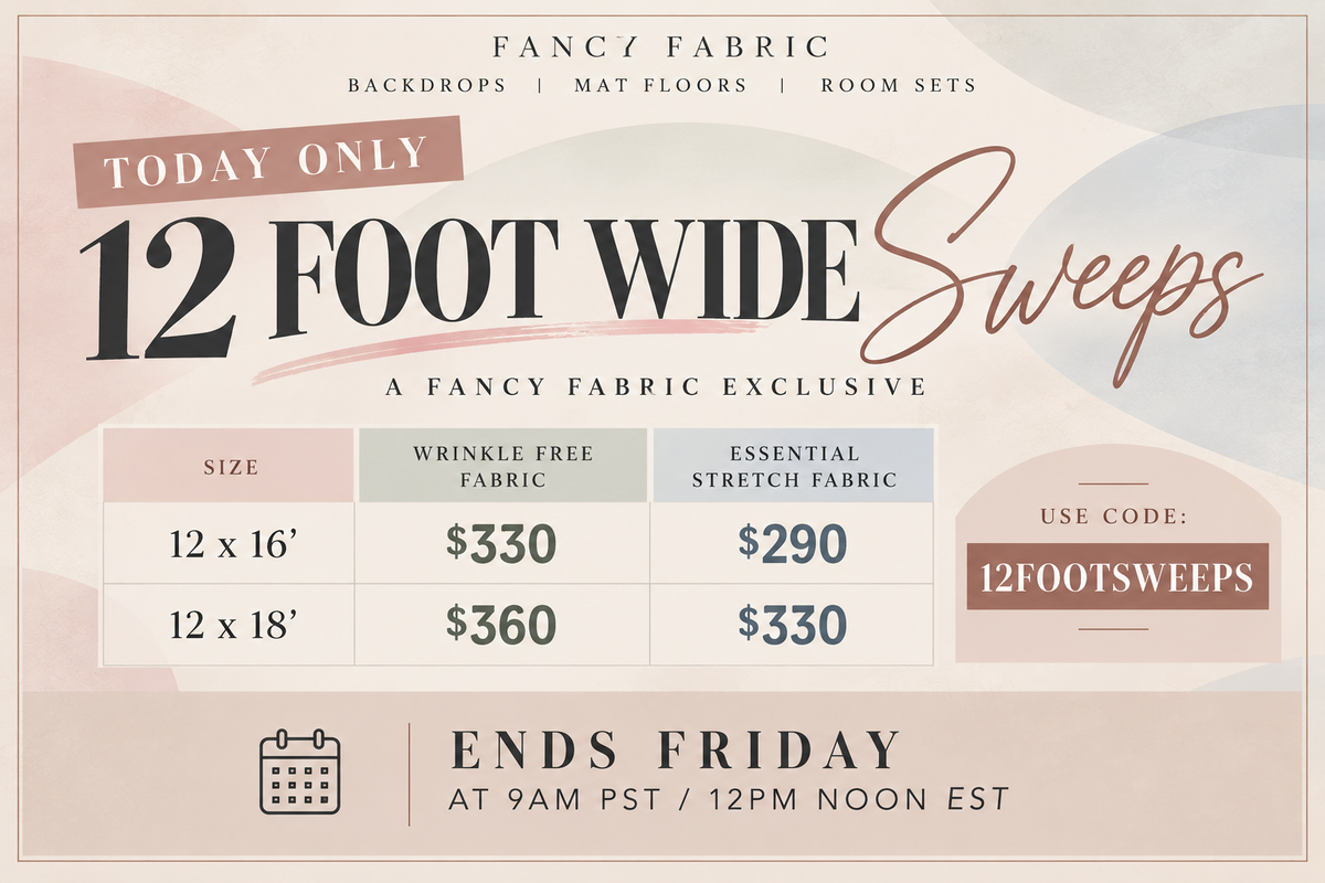 Special Sale: 60% off 12x16' & 12x18' Sweeps- CODE: 12FOOTSWEEPS