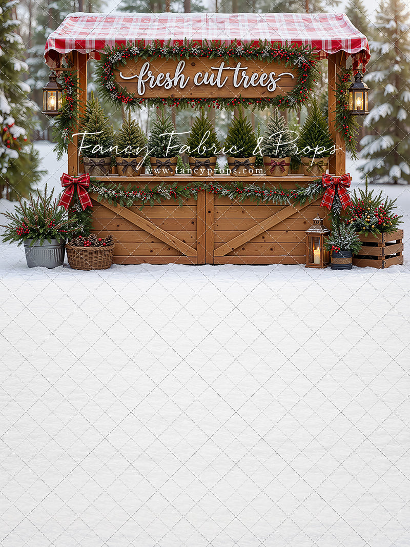 Winter Woods Tree Market - With Sweep Option