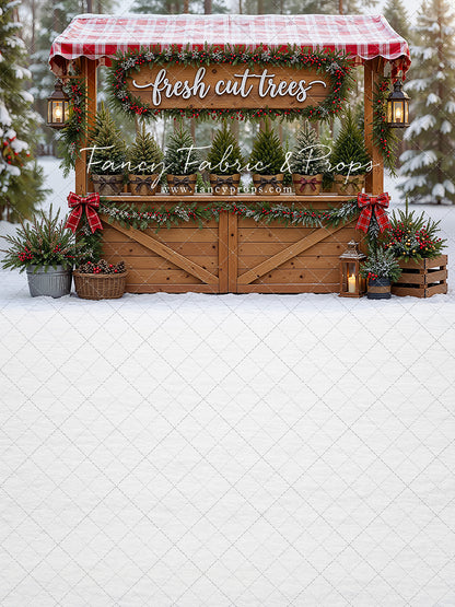 Winter Woods Tree Market - With Sweep Option
