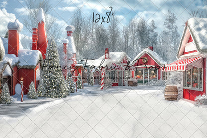 North Pole Cozy Street - with Sweep Option