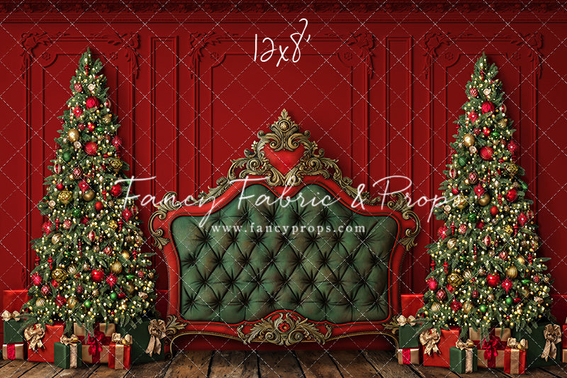 Regal Red & Green Headboard