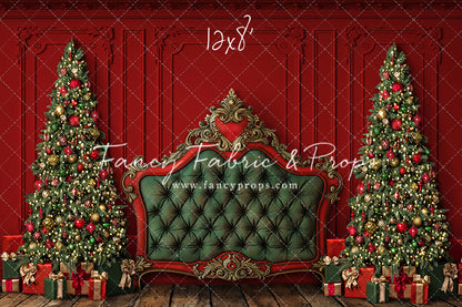 Regal Red & Green Headboard