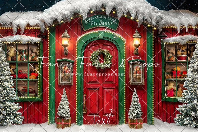 Santa Claus Lane Toy Shop - with Sweep Option