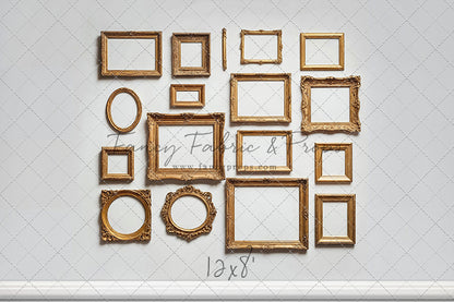 White Frame Wall - White Floor - With Sweep Option