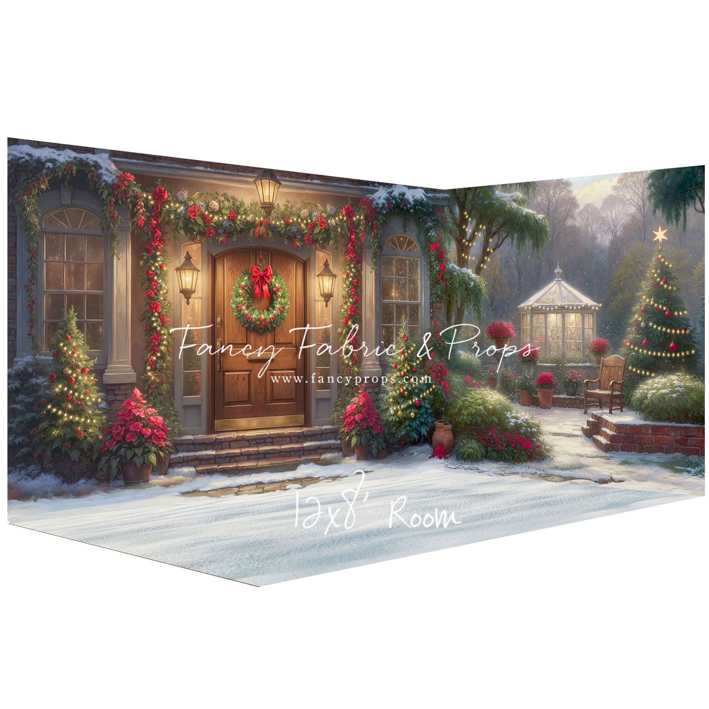 Merry Holiday Entry - Brown Door - Room