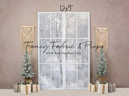 Boho Fireplace Window