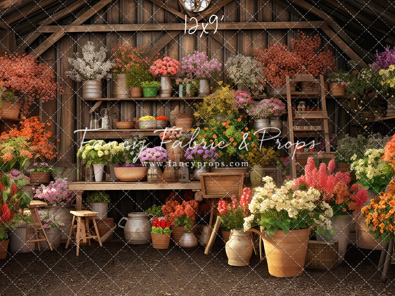 Grandma's Gardening Shed - With Sweep Option