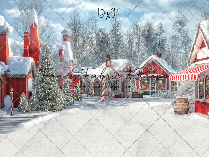 North Pole Cozy Street - with Sweep Option