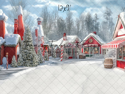 North Pole Cozy Street - with Sweep Option