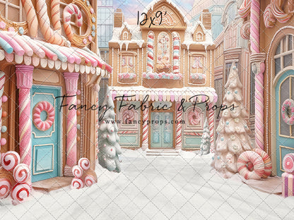 Pastel Gingerbread Street - With Sweep Option