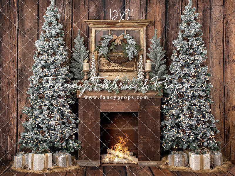 Rustic Country Lodge Mantle