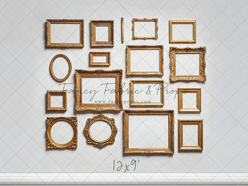 White Frame Wall - White Floor - With Sweep Option