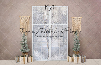 Boho Fireplace Window