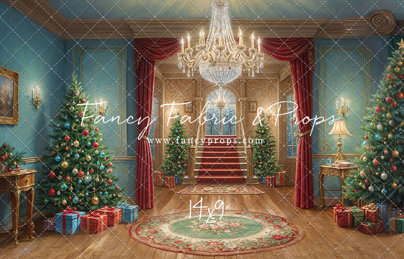 Elegant Holiday Hallway - With Sweep Option