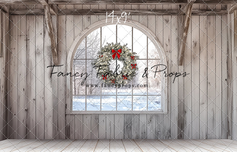 Farmhouse Christmas Window
