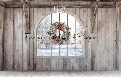 Farmhouse Christmas Window
