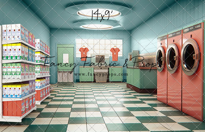 Laundry Day - Blue - With Sweep Option