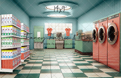 Laundry Day - Blue - With Sweep Option