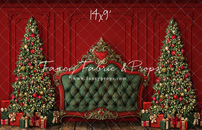 Regal Red & Green Headboard