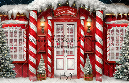 Santa Claus Lane Candy Shop - With Sweep Option