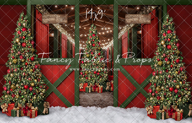 Santa's Jolly Reindeer Stable - No Reindeer