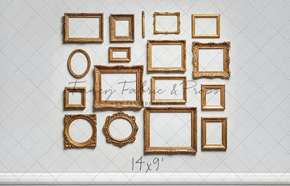 White Frame Wall - White Floor - With Sweep Option