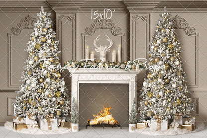 Frosted Fireside Glow