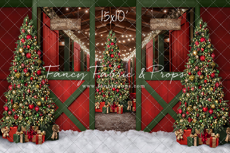 Santa's Jolly Reindeer Stable - No Reindeer