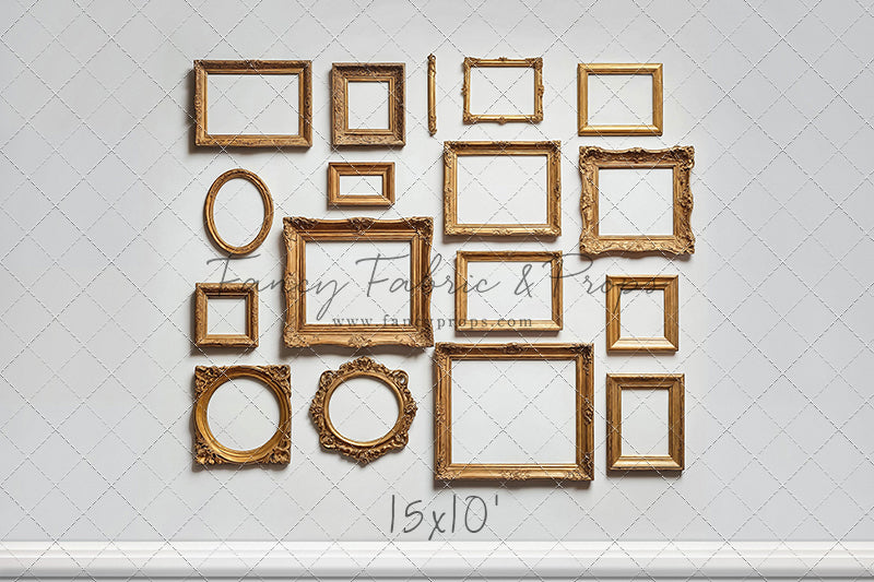 White Frame Wall - White Floor - With Sweep Option