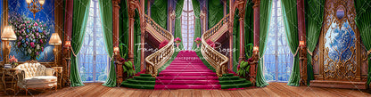 Ballroom Royal Staircase - Green - 4 piece Room