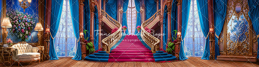 Ballroom Royal Staircase - Blue - 4 piece Room