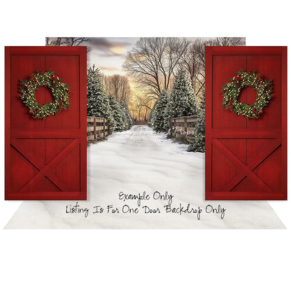 Red Barn Door - Slimline Drop For OG Fancy Lite System - Slimline Panels