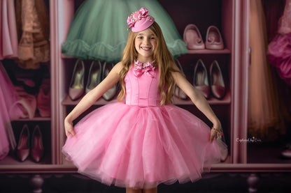 Barbie's Fabulous Wardrobe - Green Dress Option - With Sweep Option