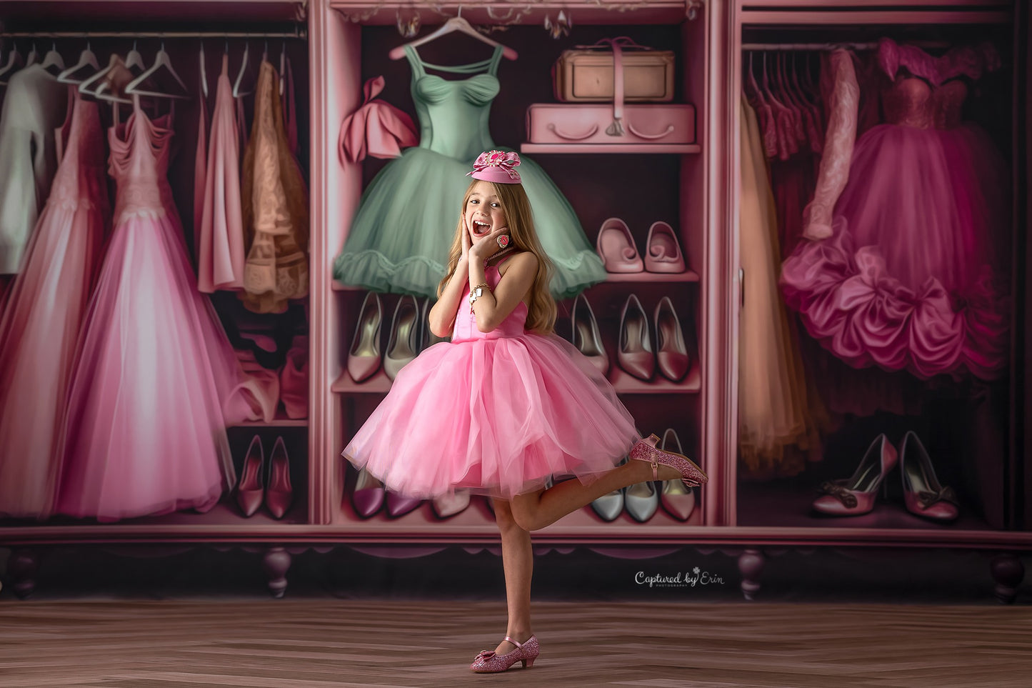 Barbie's Fabulous Wardrobe - Green Dress Option - With Sweep Option