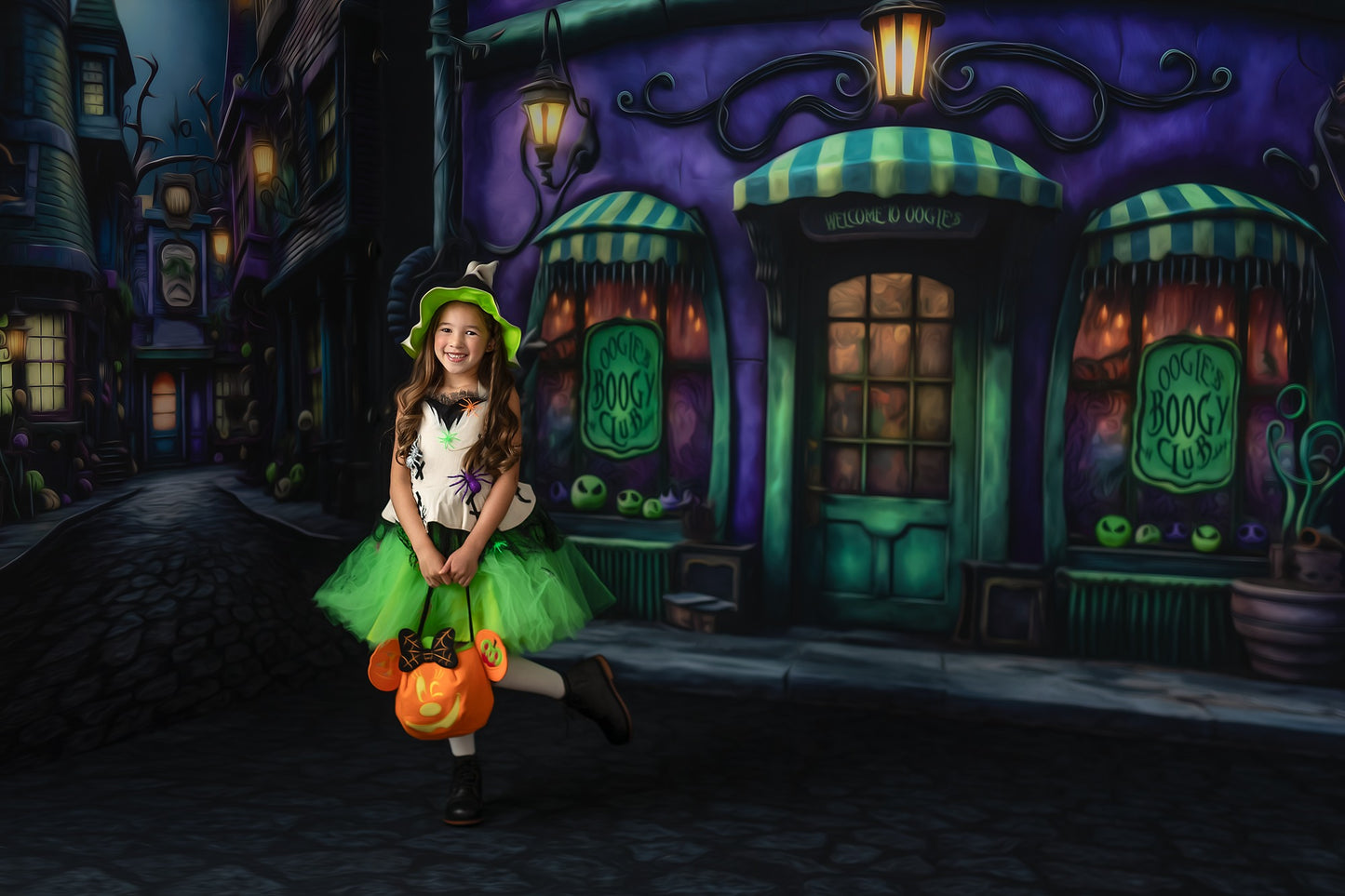 Halloween Town Street - Side Wall