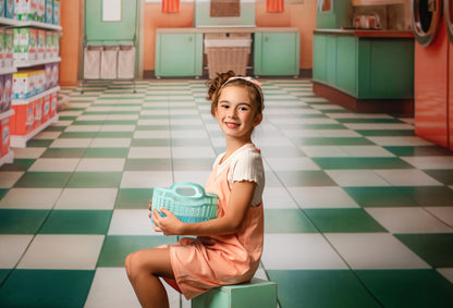 Laundry Day - Coral - With Sweep Option