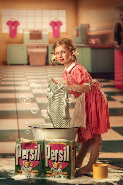 Laundry Day - Yellow With Double Washers- With Sweep Option